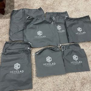 Hexclad cookware gray pan covers set of 9